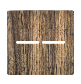 Placa p/ 2 Interruptores 4x4 - Novara Carvalho